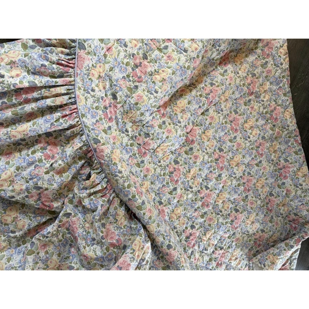 Vintage Laura Ashley Floral Cottage King Comforter